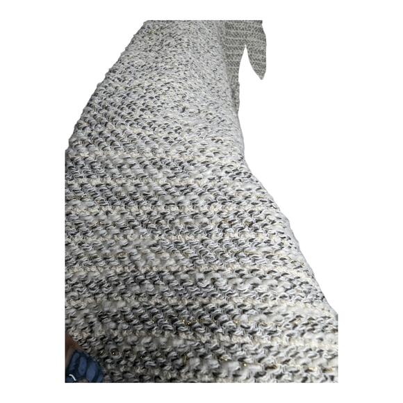 INC International Concepts Womens Light Gray XL Crop Top Knit Shirt Lace Sweater - Picture 5 of 6